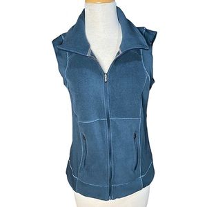 Columbia Forest Green Fleece Vest with Pockets